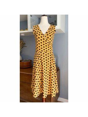 Effie’s Heart The Sigrid Dress Tournesol Sunflower Fit & Flare Size S